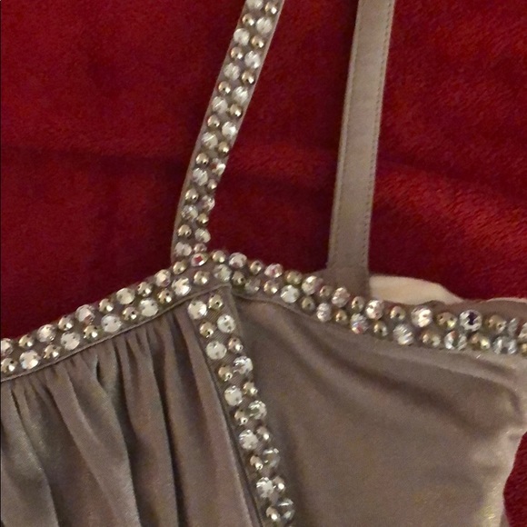 Laundry Skinny Strap Foil Wrap Dress - Picture 7 of 8